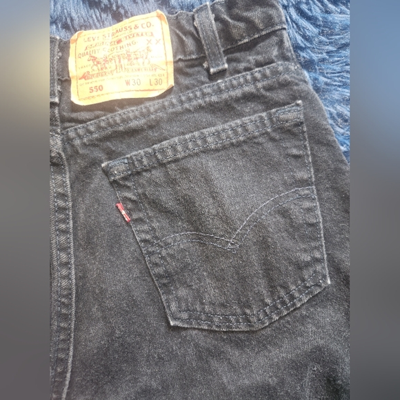 Levi's mens black vintage jeans 90s size 30x30 - Picture 3 of 5